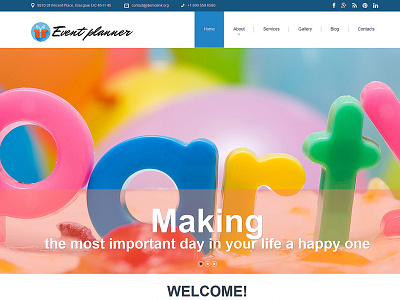 Event Planner Responsive Joomla Template