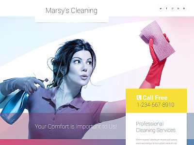 Marsy's Cleaning WordPress Theme cleaning company wordpress theme