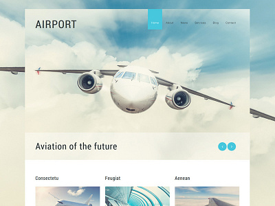 Private Airline Joomla Template airline airport joomla theme planes transportation