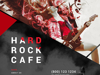 Hard Rock Cafe Joomla Template cafe joomla theme rock template