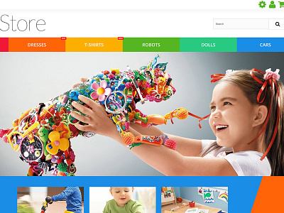 Toy Store Responsive PrestaShop Theme online shop prestashop sore website template