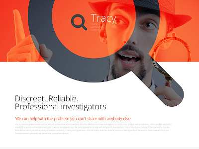 Private Investigator Responsive Landing Page Template landing pages