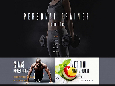 Personal Page Moto CMS HTML Template cms fitness html sport template website