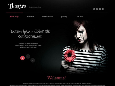 Theater Responsive WordPress Theme art entertainment theater wordpress theme
