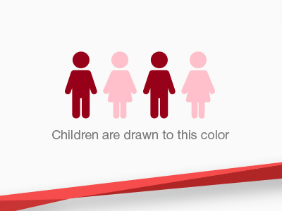Red in Web. Color Psychology Infographics