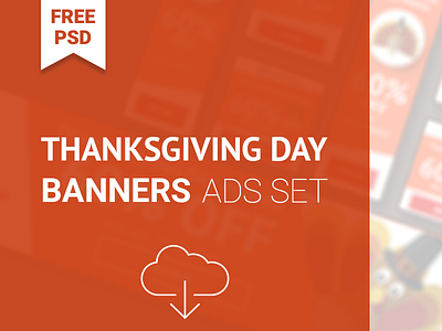 FREE PSD Banners for Sale Campaigns banners free mockups psd sales thanksgiving day