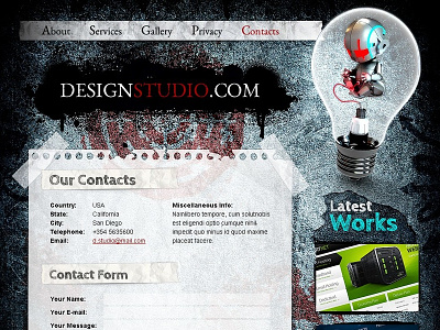 Free HTML Theme for Design Studio agency free template web design studio