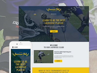 Lacrosse Club Website Template html5 sport sport club template themes website