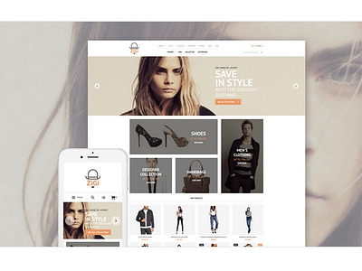 Apparel Responsive Magento Theme by TemplateMonster on Dribbble