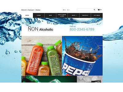 Drink Store OpenCart Template #55261