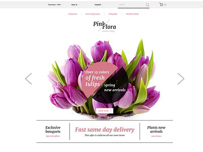 Pink Flora PrestaShop Theme