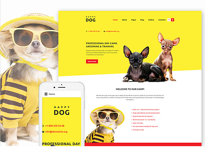 Happy Dog Joomla Template 58559