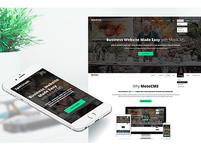 Spectrum Business Moto CMS 3 Template #59000