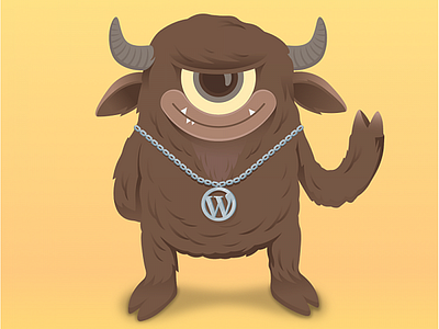 Matt - Your WordPress Friend branding logo maskot wordpress themes
