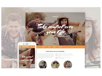 Life Coach Responsive Website Template #58273 coach coacher html html5 theme personal website