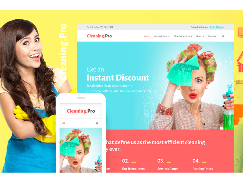 Cleanup pro. Cleaning sites. Cleaning - Cleaning service Company WORDPRESS Theme.