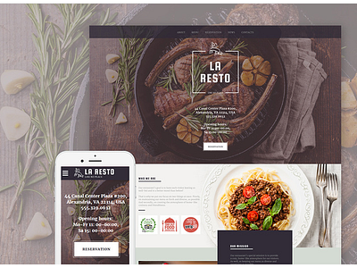 Cafe and Restaurant Responsive Website Template #58360 cafe template html html 5 template restaurant website