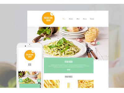 Pasta and Ravioli Company WordPress Theme #55187 cafe food italian kitchen raviole restaurant website wordpress theme