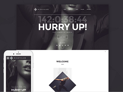 Night Club Website Template entertainment html template night club