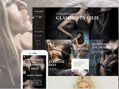 35% OFF for the Lingerie Responsive Shopify Theme ecommerce templates lingerie shopify themes
