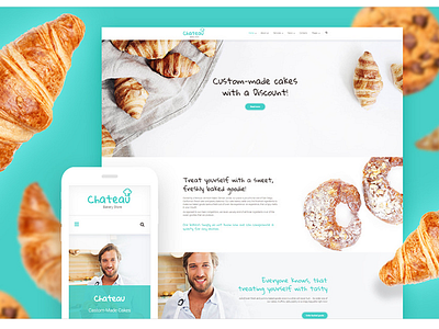 Bakery Responsive WordPress Theme #59016 bakery theme culinary website wordpress theme