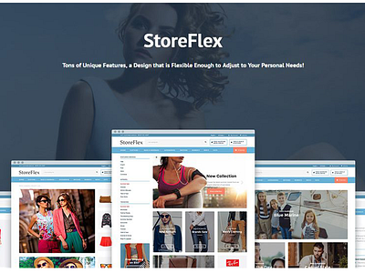 StoreFlex OpenCart Theme Teaser. Pre-order Now & Save 50%