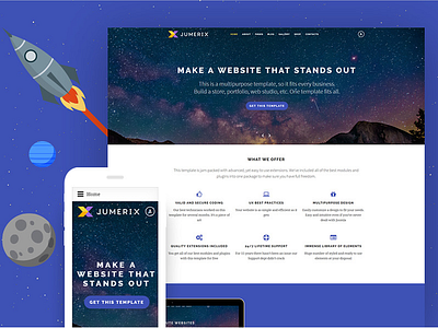 Jumerix Multipurpose Joomla Template #60060