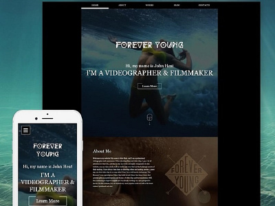 Videographer Responsive Website Template #59255