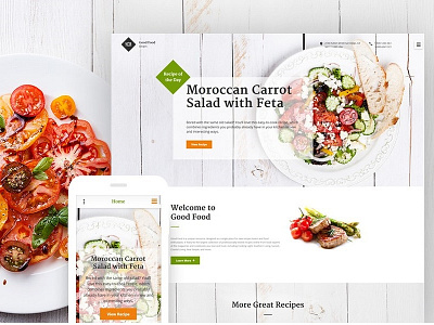 Good Food Website Template with 25% Discount cooking food restaurant