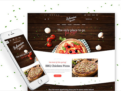 Saturnino - Pizza Restaurant PrestaShop Theme with 20% Discount ecommerce food pizza template prestashop restaurant