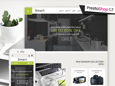 Smart - Gadgets & Electronics PrestaShop 1.7 Theme ecommerce electronics store prestashop 1.7 website design