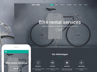 bike shop website