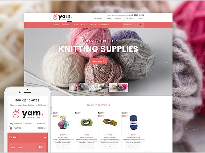 Crafts Responsive Shopify Theme with 50% Discount crafts templates ecommerce hobby shopify