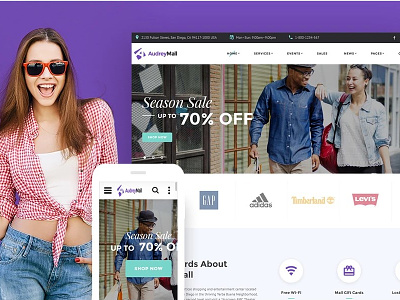 Fashion Responsive Website Template with 50% Discount