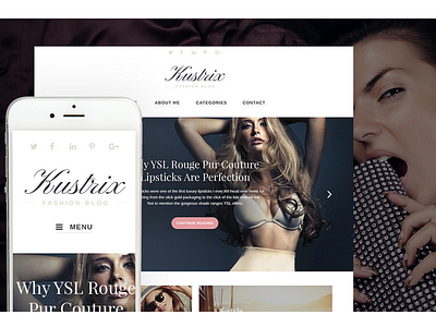 Kustrix - Fashion Blog Magazine WordPress Theme fashion blog online store wordpress theme