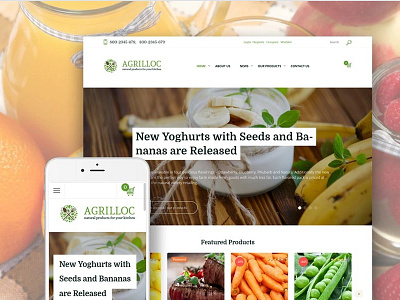 Agrilloc - Agricultural Supply & Farm Foods WooCommerce Theme agriculture templates bisiness ecommerce fruit templates service woocommerce