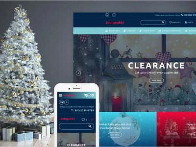 Christmas Responsive OpenCart Template christmas templates ecommerce gifts holidays opencart