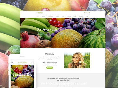 Weight Loss Responsive Website Template medical template responsive design website weight loss template