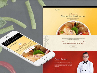 Chinese Restaurant Responsive Moto CMS 3 Template