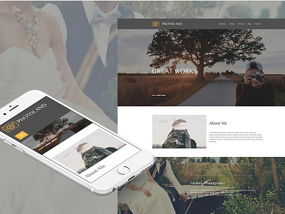 Photographer Portfolio Photo Gallery Template