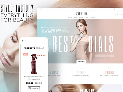 Style Factory - Hair Care & Hair Styling WooCommerce Theme beauty cosmetics store ecommerce fashion woocommerce