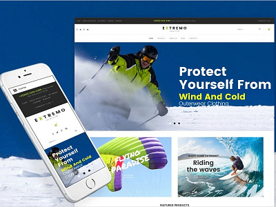 Extreme Sports Responsive VirtueMart Template ecommerce extreme sport outdoors responsive template sports virtuemart