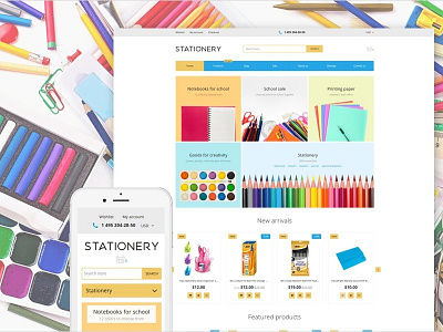 Stationery Responsive Shopify Theme business ecommerce services shopify stationery