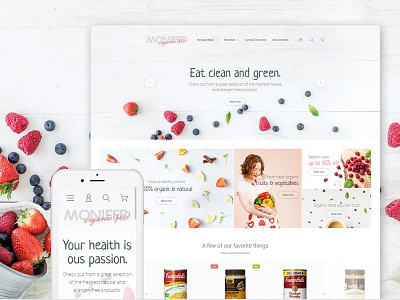 Monifee Magento Theme ecommerce food food store magento restaurant