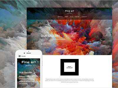 Art Gallery Responsive Joomla Template with 30% Discount