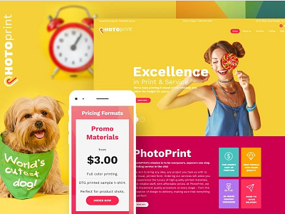 PhotoPrint - Print Shop Responsive WordPress Theme