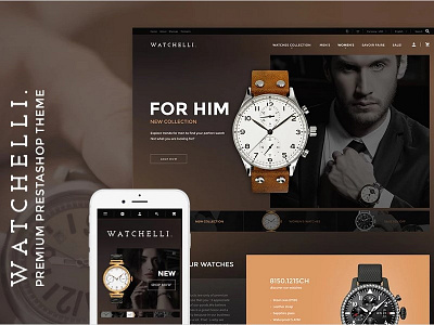 Watchelli - Luxury Watches Store PrestaShop Theme accessories beauty ecommerce fashion prestashop watches store