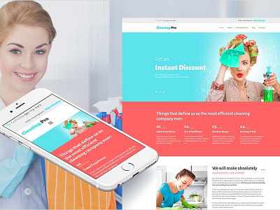 Cleaning Responsive Moto CMS 3 Template business cleaning template motocms responsive design service