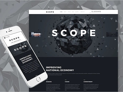 Scope - Investment Company Responsive Joomla Template business finance investment company joomla responsive design service