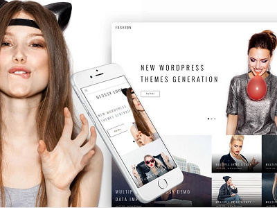 Glossy Look - Lifestyle & Fashion Blog WordPress Theme beauty blog fashion responsive design wordpress